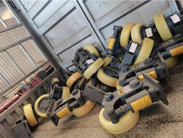 山东矿安重工一批滚轮罐耳发往山西临汾