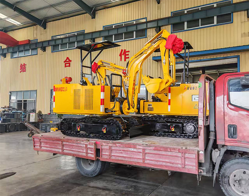 山东矿安重工两台MWD2.0/0.12L煤矿用液压挖掘机顺利发往微山